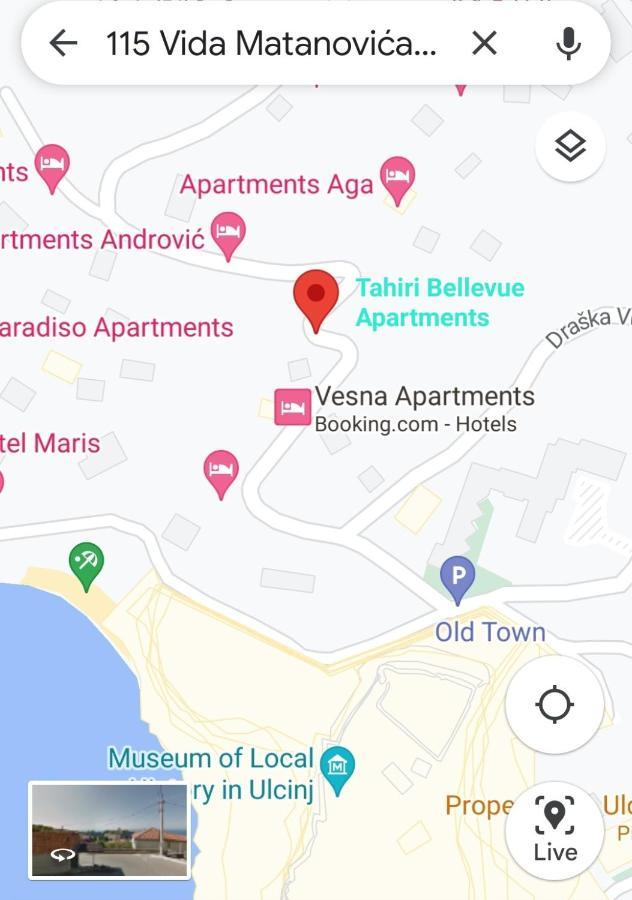 Tahiri Bellevue Apartments Ulcinj Bagian luar foto